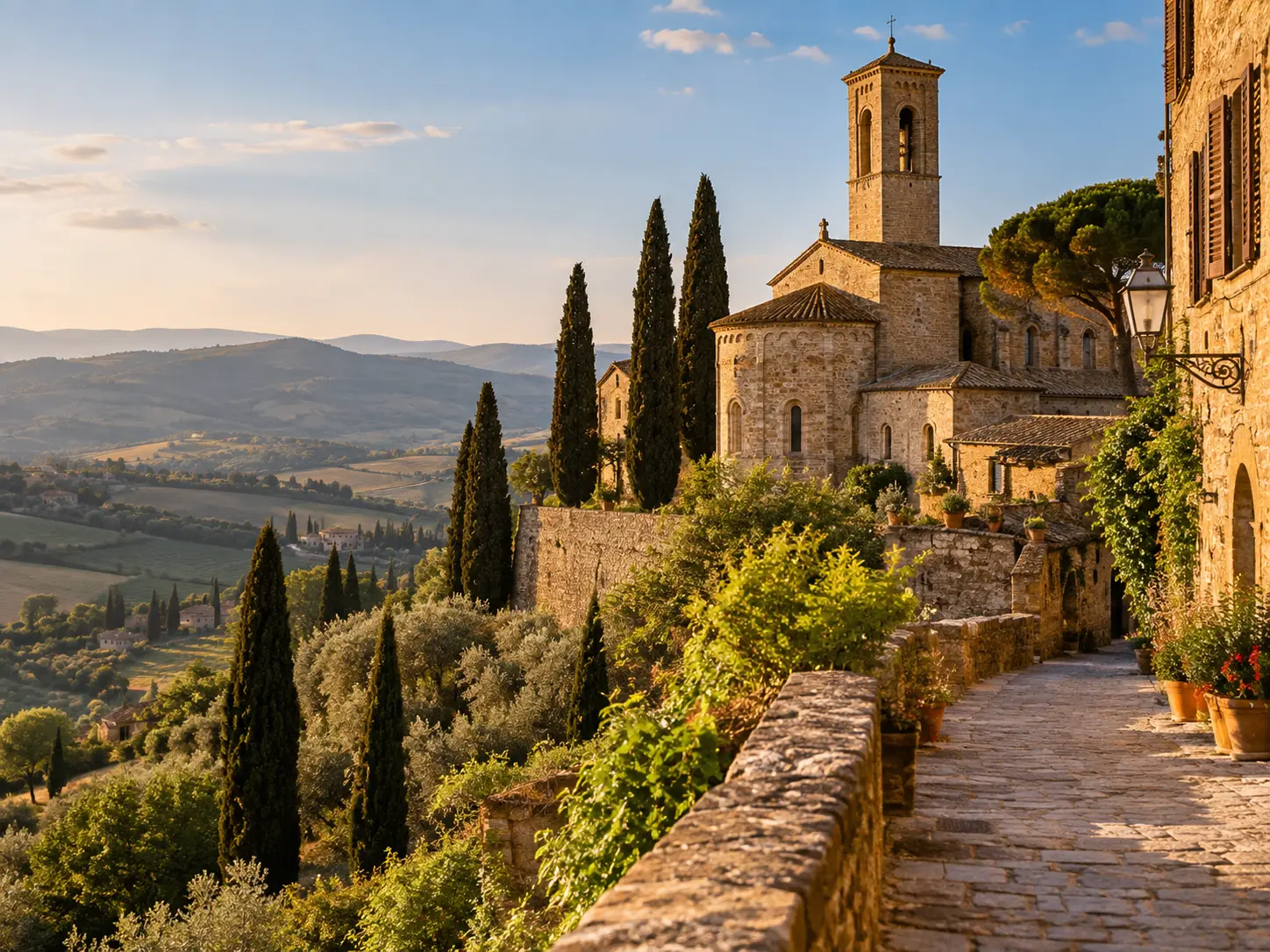 Paesaggio italiano per Il Tesoro delle Fonti